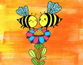 Pareja de abejas