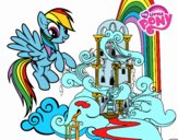 Rainbow Dash en su palacio