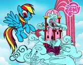 Rainbow Dash en su palacio