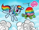 Rainbow Dash y la tortuga tanque