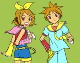 Rin y Len Kagamine Vocaloid