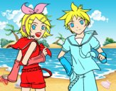 Rin y Len Kagamine Vocaloid