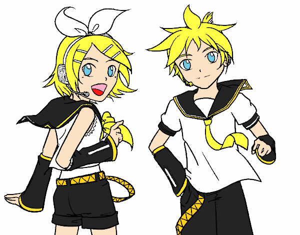 Rin y Len Kagamine Vocaloid