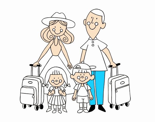 Una familia de vacaciones