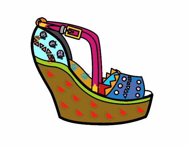 Zapato con cuña