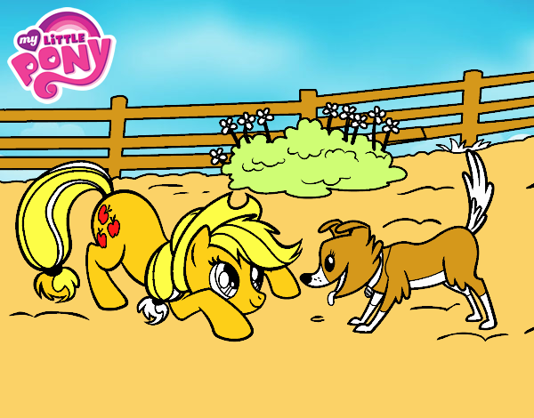 Applejack y Winona