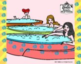 Barbie y sus amigas en el jacuzzi