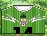 Camiseta del mundial de fútbol 2014 de México