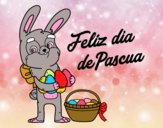 Conejo con muchos huevos de Pascua