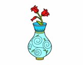 Flor de campanilla en un jarrón