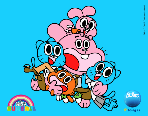 Gumball y amigos contentos