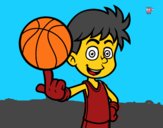 Jugador de baloncesto junior