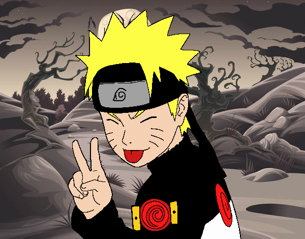 Naruto sacando lengua