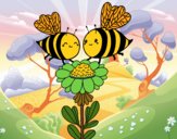 Pareja de abejas