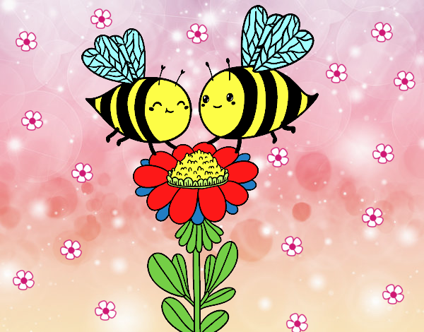 Pareja de abejas