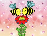 Pareja de abejas