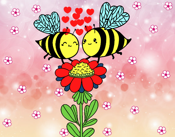 Pareja de abejas