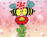 Pareja de abejas