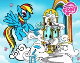 Rainbow Dash en su palacio