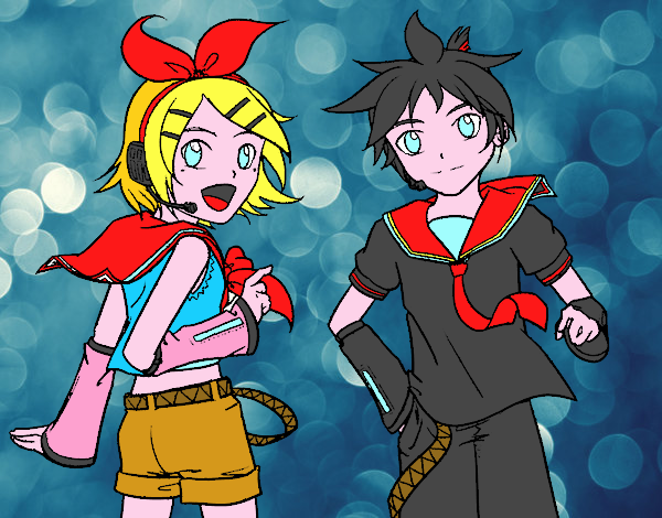 Rin y Len Kagamine Vocaloid