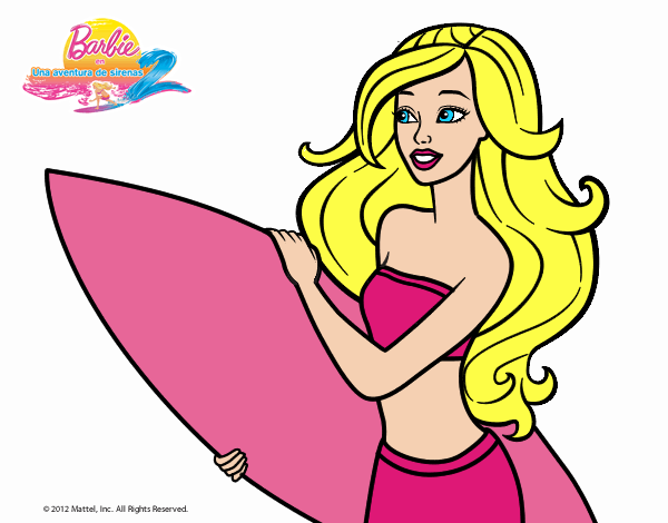 Barbie va a surfear