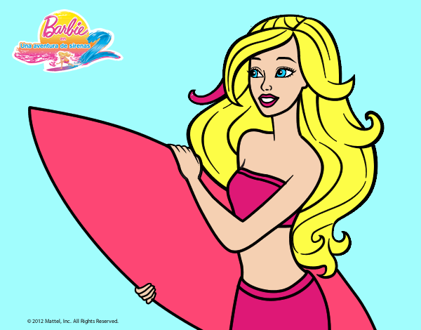 Barbie va a surfear