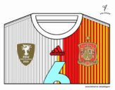 Camiseta del mundial de fútbol 2014 de España