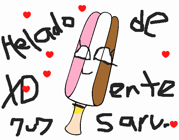 Helado de dos sabores