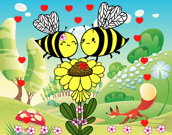 Pareja de abejas