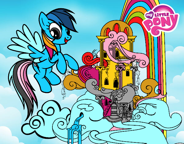 Rainbow Dash en su palacio