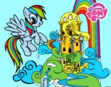 Rainbow Dash en su palacio