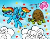 Rainbow Dash y la tortuga tanque