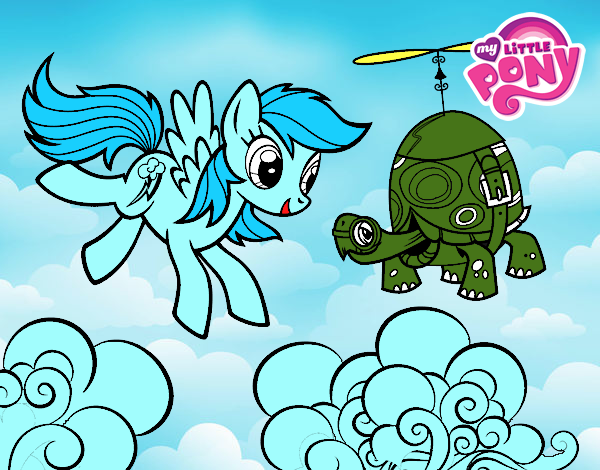 Rainbow Dash y la tortuga tanque