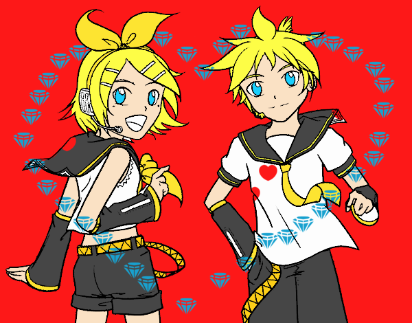 Rin y Len Kagamine Vocaloid