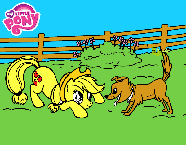 Applejack y Winona