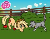 Applejack y Winona