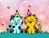 Gatos de cumpleaños