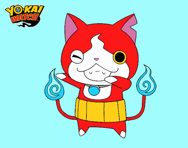 Jibanyan guiñando el ojo