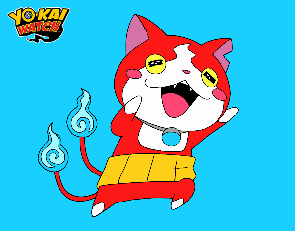 Jibanyan super feliz