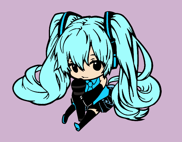 hatsune miku chibi / abajo mi nombre :v 👇🏻