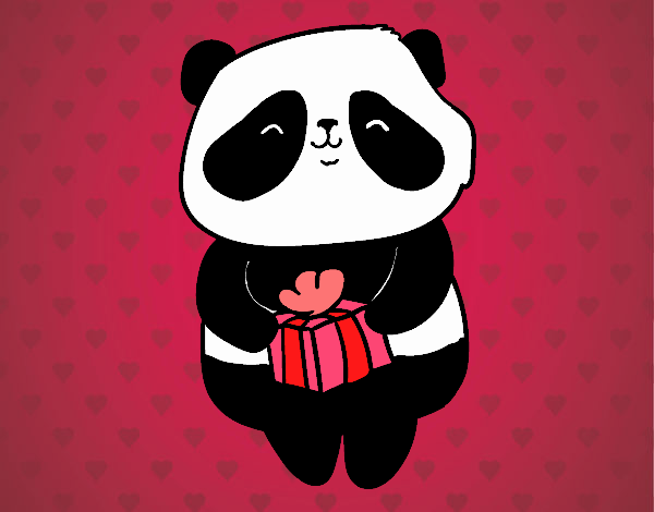 Panda con regalo