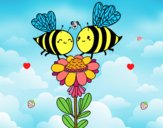 Pareja de abejas