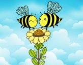 Pareja de abejas