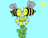 Pareja de abejas