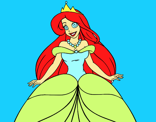 Dibujo de Princesa Ariel pintado por en  el día 07-08-21 a las  21:39:44. Imprime, pinta o colorea tus propios dibujos!