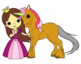 Princesa y unicornio