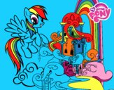 Rainbow Dash en su palacio