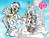 Rainbow Dash en su palacio