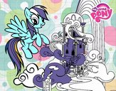 Rainbow Dash en su palacio