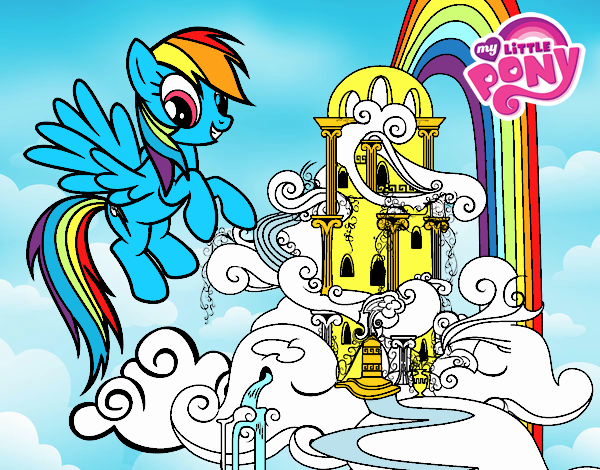 Rainbow Dash en su palacio